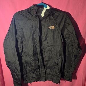 The North Face Black Hooded Windbreaker Jacket